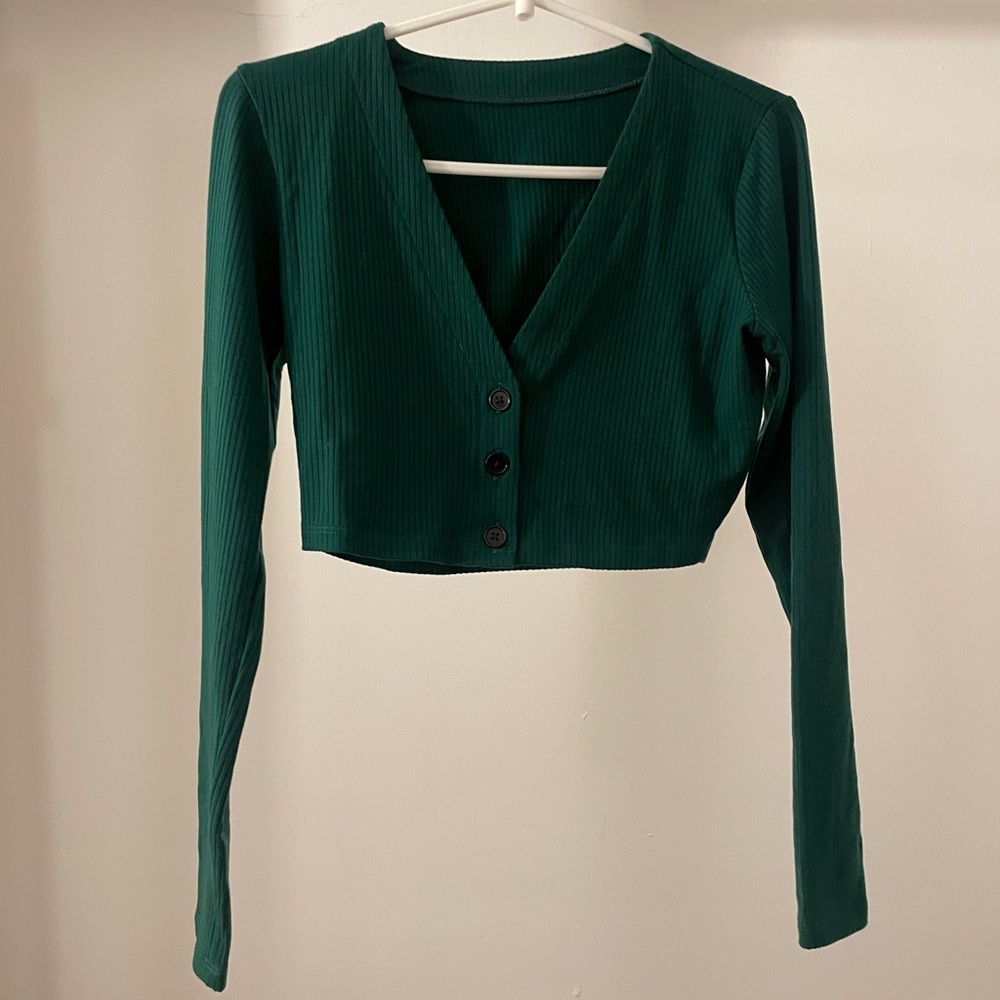 Reformation Cropped button up